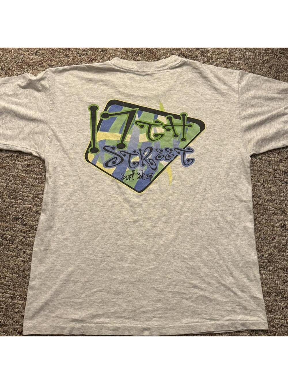 Men’s 17th Street Surf Shop Softee Graphic Tee Gray Size Large